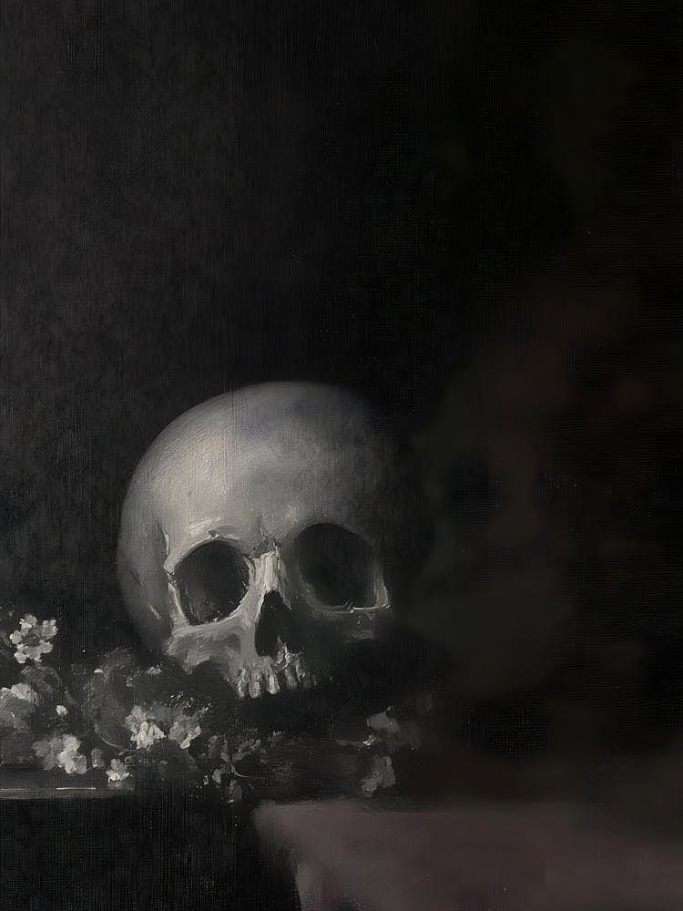 Skull And Flowers 2