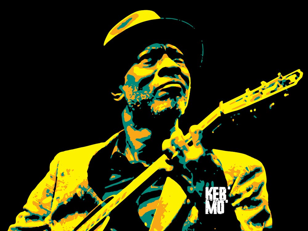Keb Mo Blues Music Legend in Pop Art Illustration