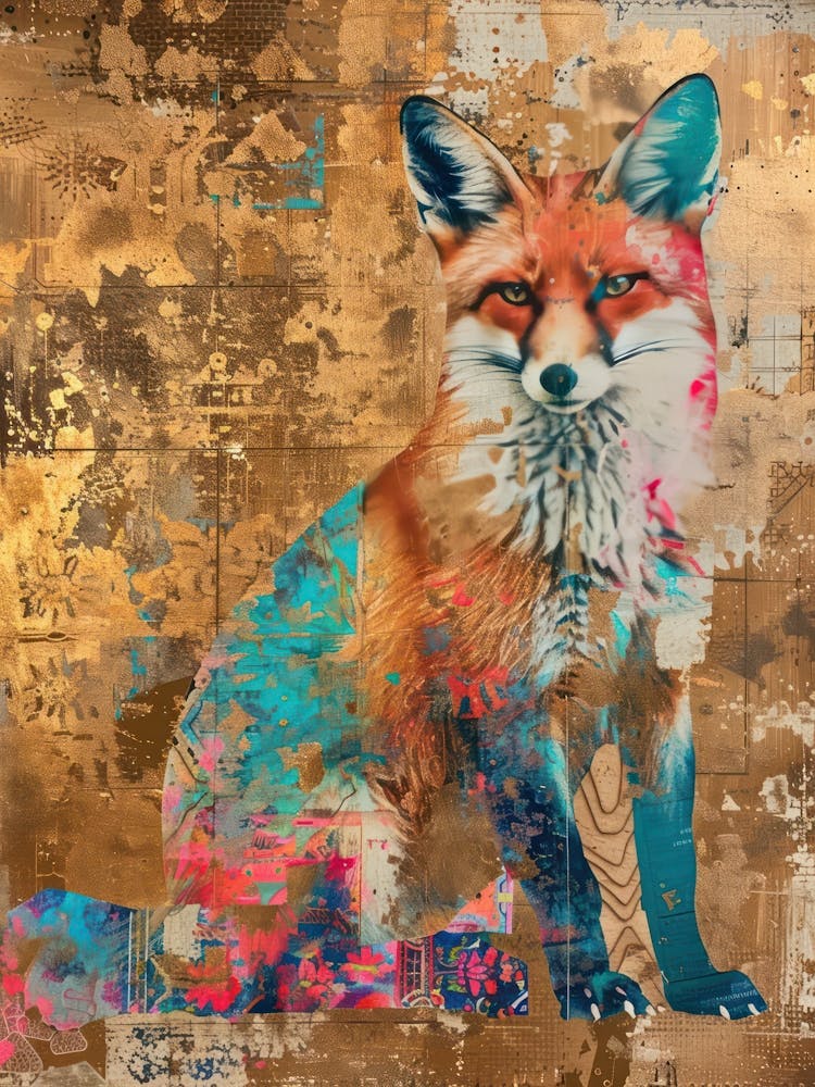 Fox Gold Effect Collage 2