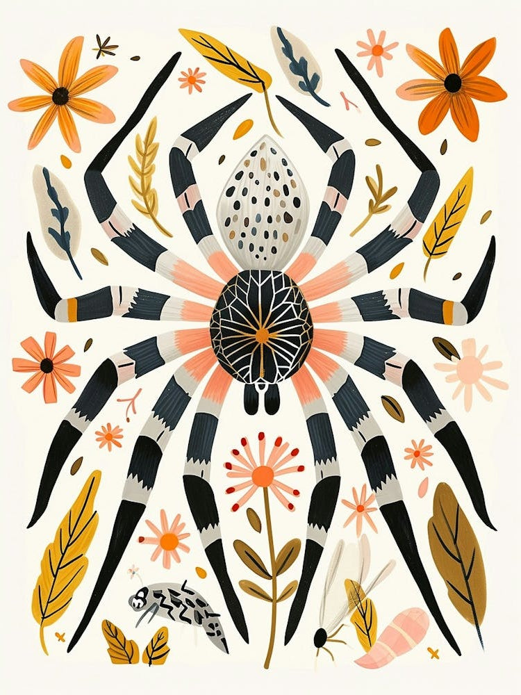 Colourful Insect Illustration Spider 5