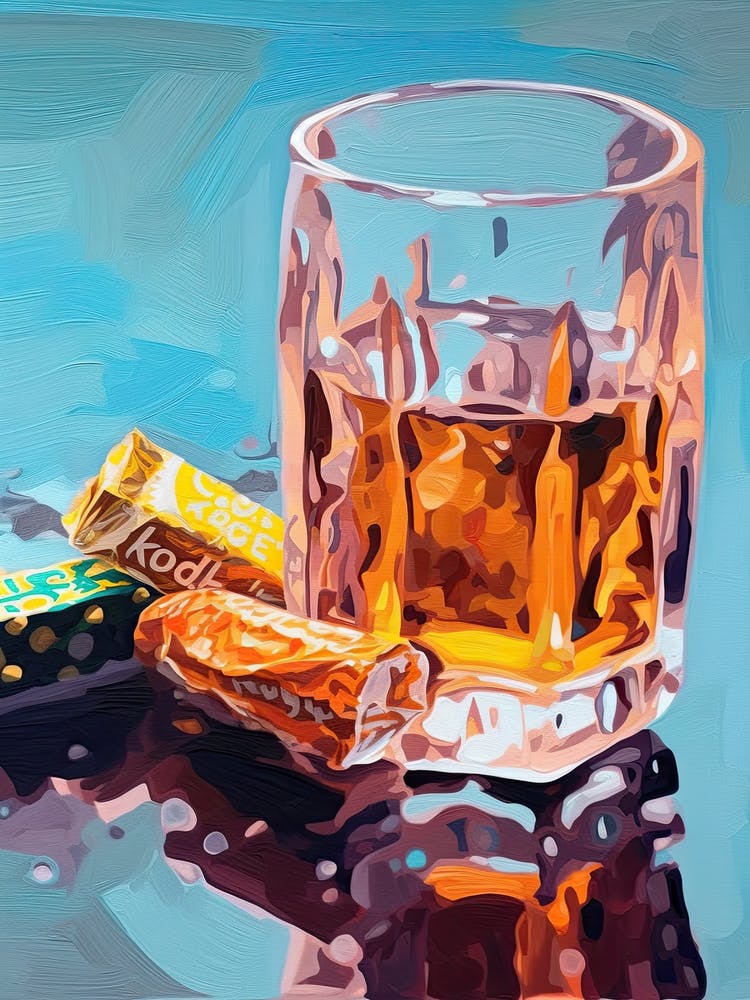 A Glass Of Water Oil Painting 2