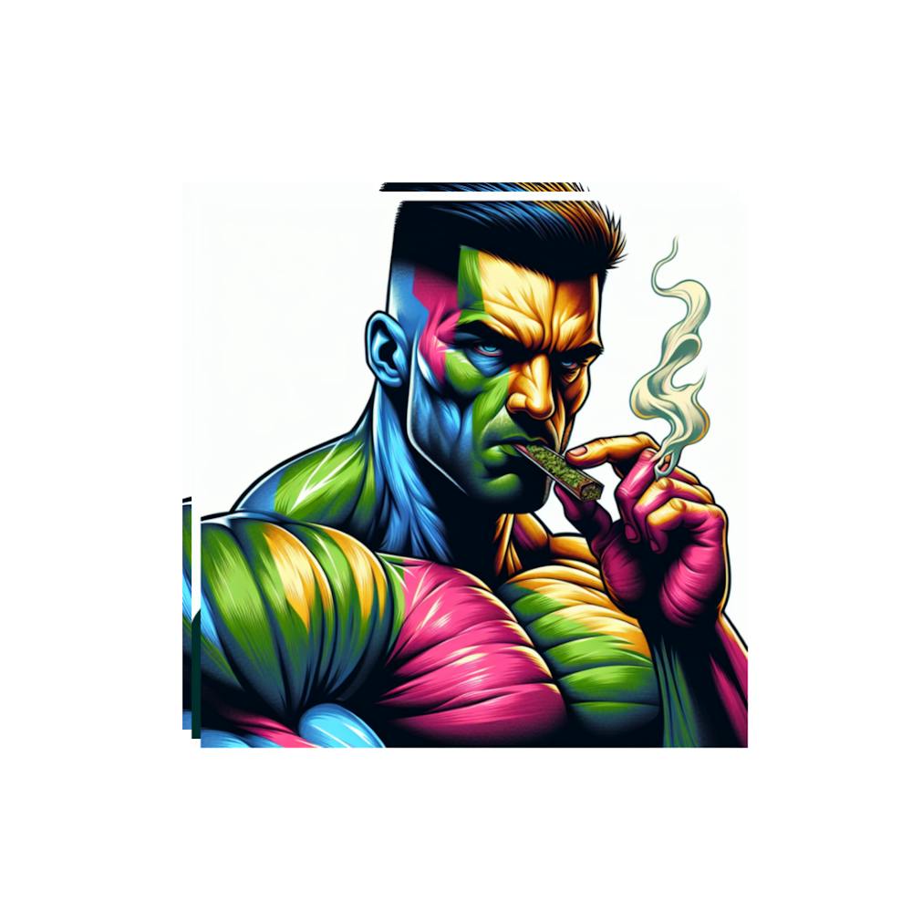 John Cena smoking a blunt