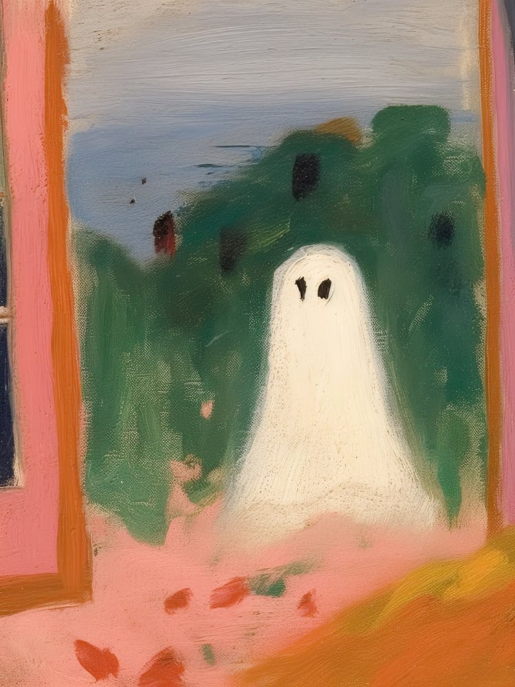 Gemalter Geist, Matisse-Stil, Gruseliges Halloween