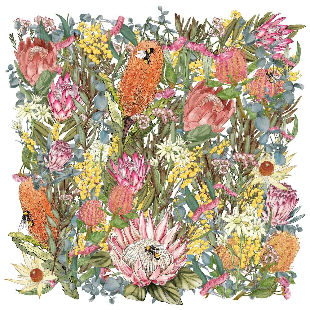 Australian Botanical Collection Swatch Square