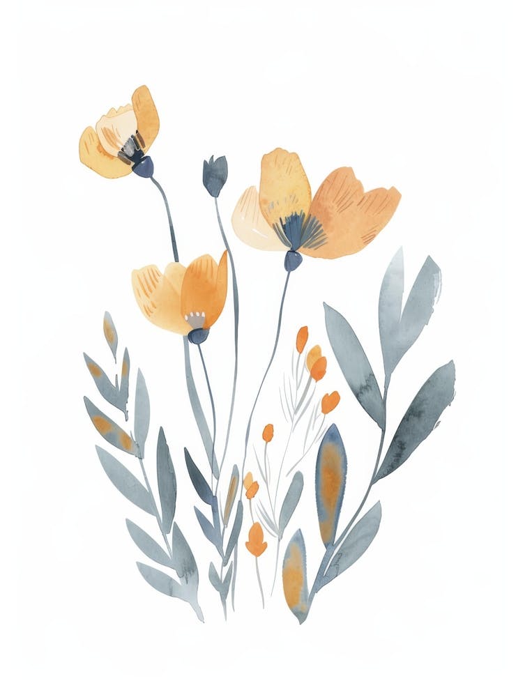 Watercolor Poppies 10