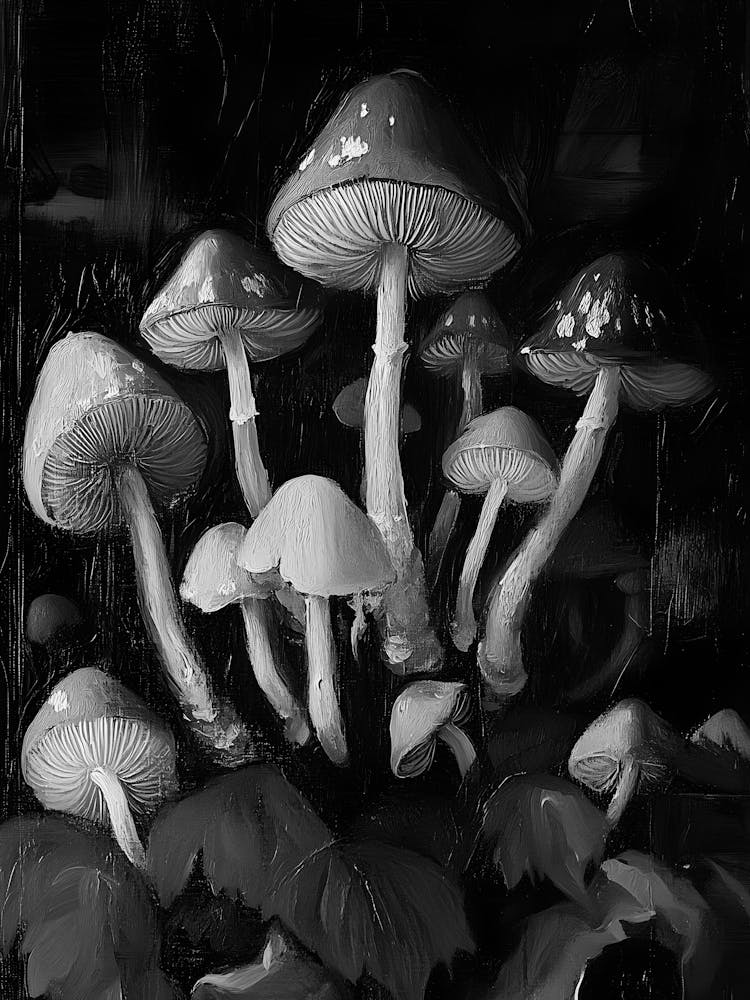 Mushrooms In The Forest 2