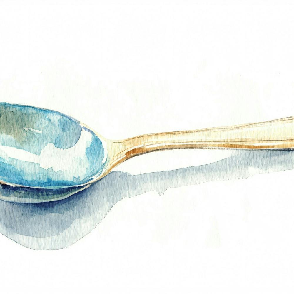 Watercolor Spoon