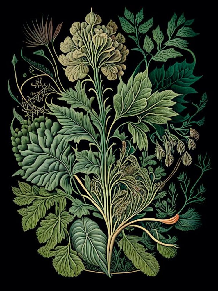 Pleurisy Root Herb Vintage Botanical