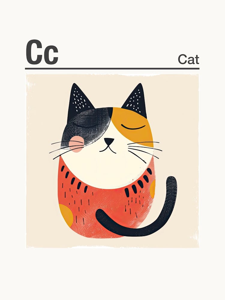 Animals Alphabet Cat 2