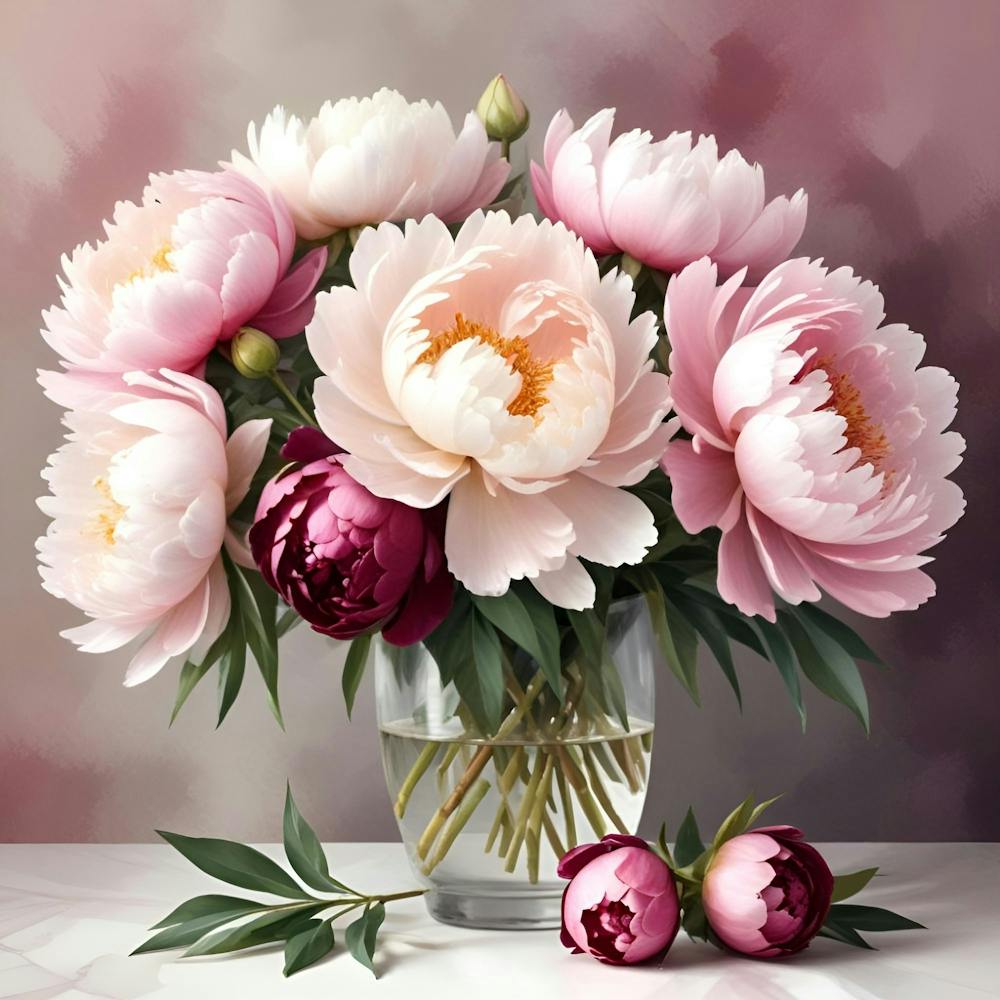 Peonies In A Vase 2