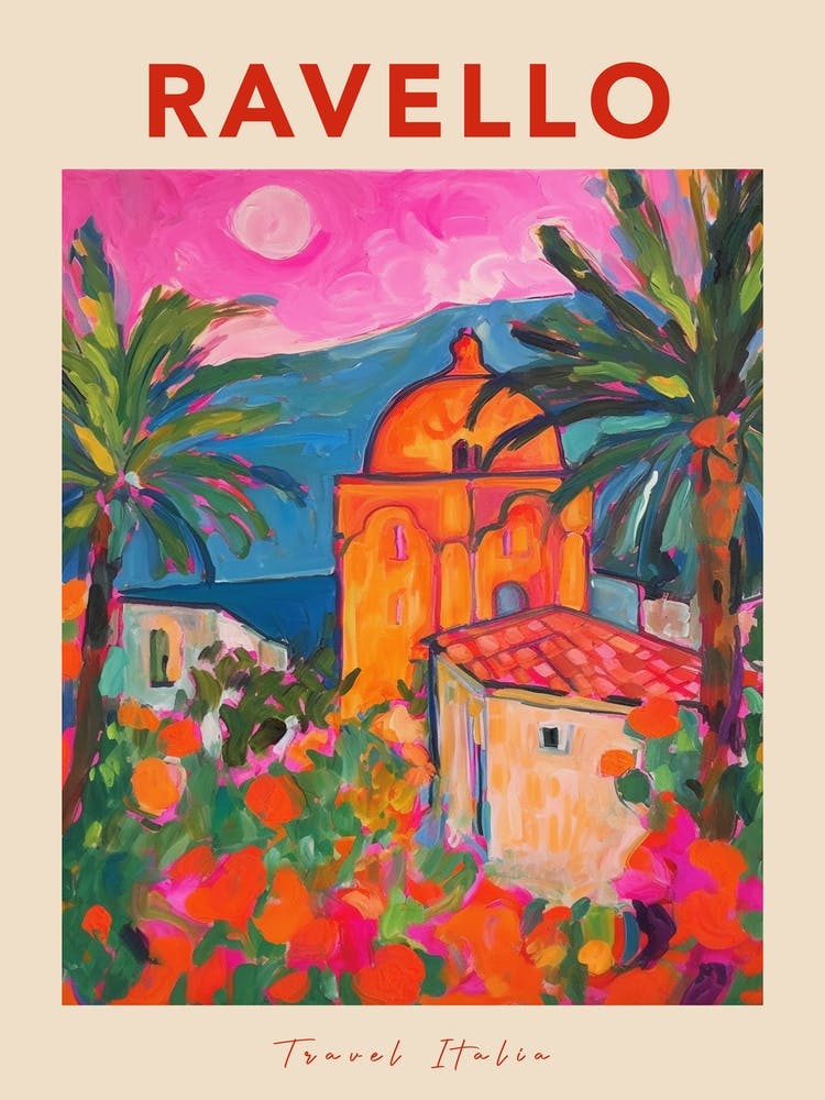 Ravello Italia Travel Poster