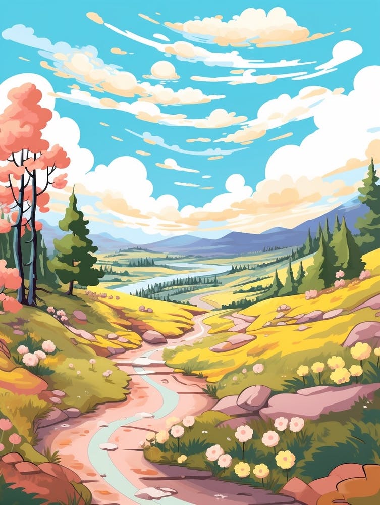 Padjelanta Trail Sweden 2 Illustration de Randonnée