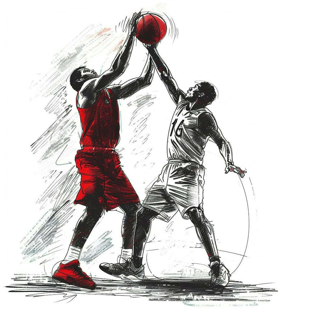 A Basketball Match Hand Drawn Sketch Illustratio 1718671009 1