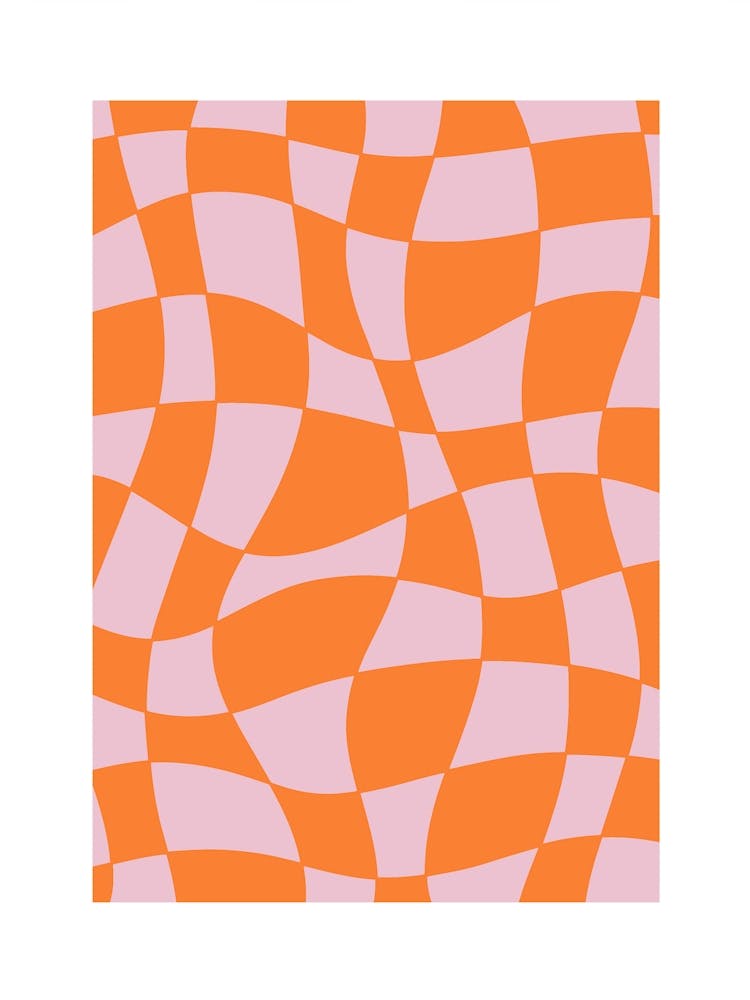 Warped Retro Checker Dopamine Decor