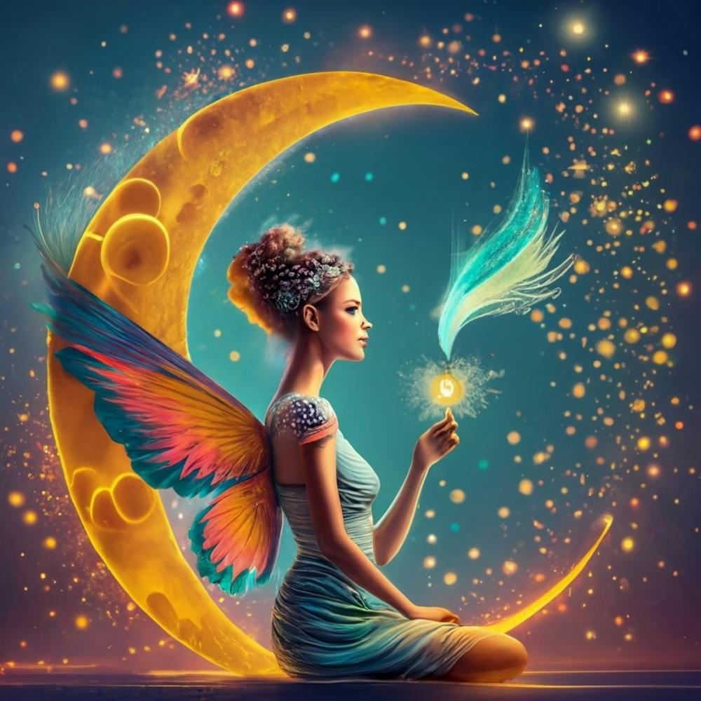 Fairy On The Moon