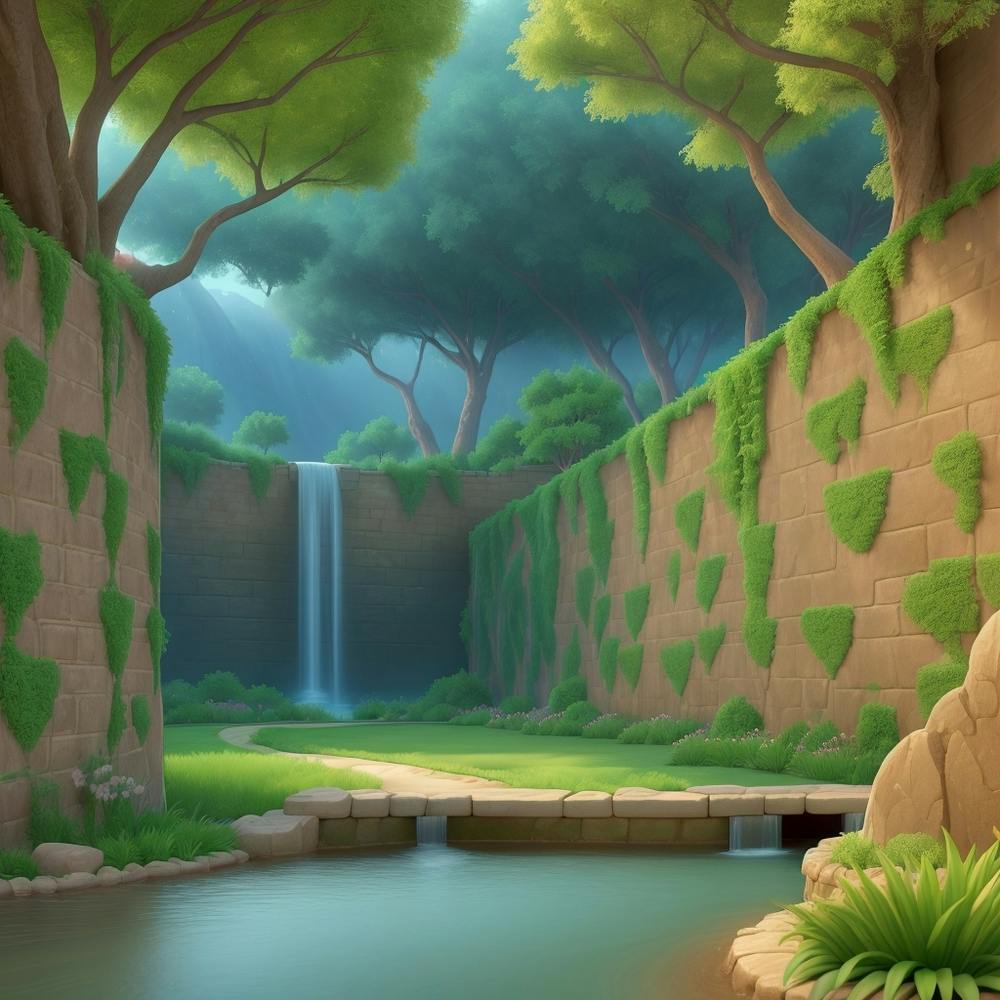 3d Animation Style A Very Beautiful View Of The Natural Landsc 1