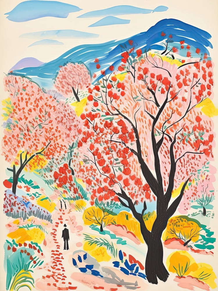 Tehran, Dreamy Storybook Illustration 1