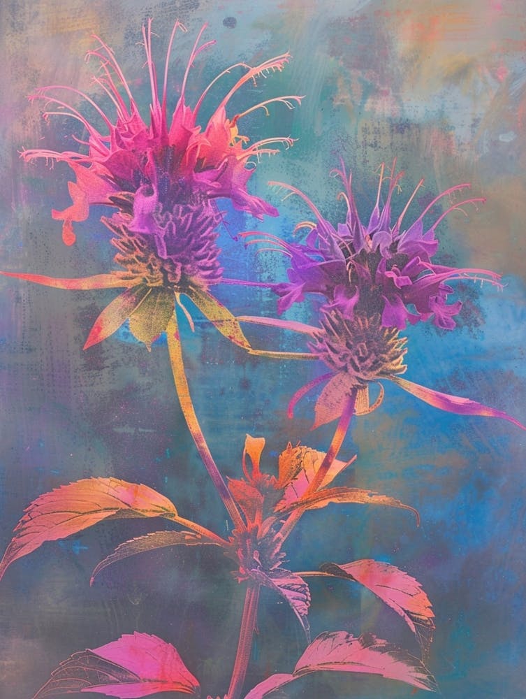 Irisierende Blume Bergamotte 1
