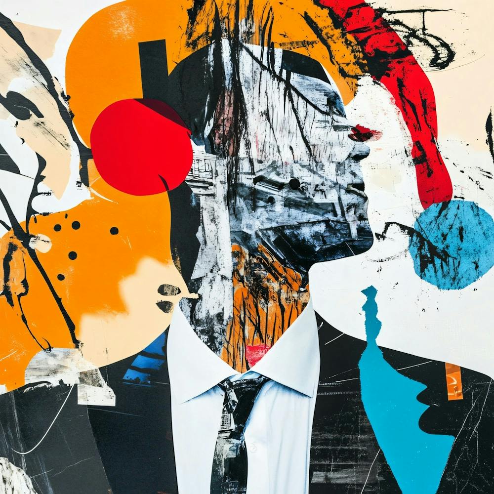 Collage Tête d'Homme 1