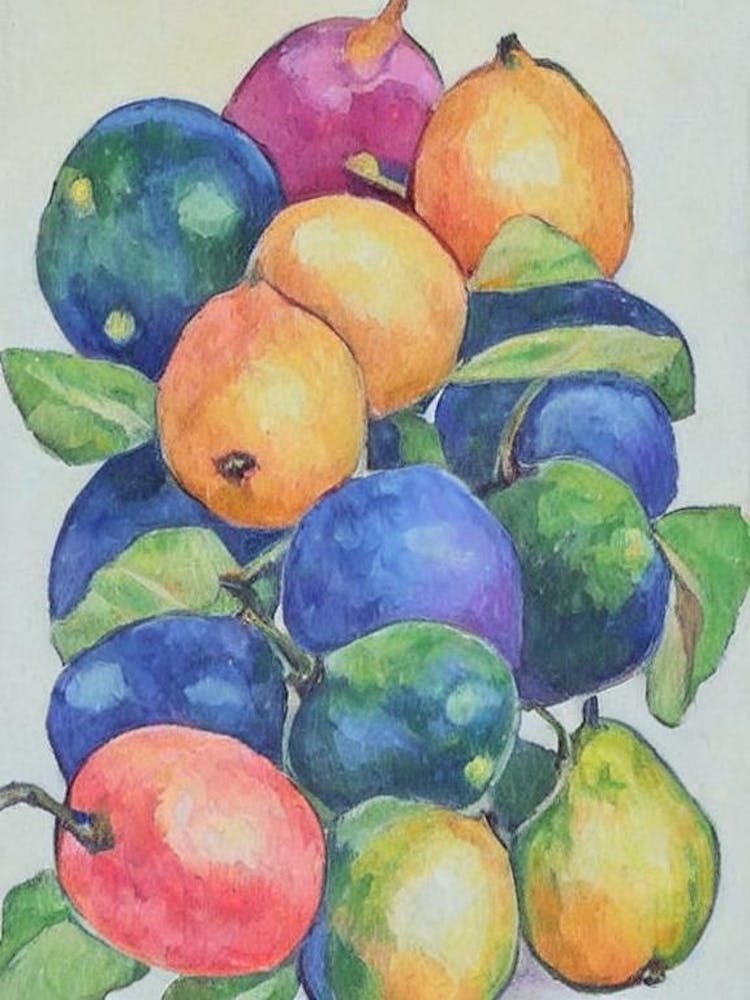 Guava Vintage Sketch Fruit