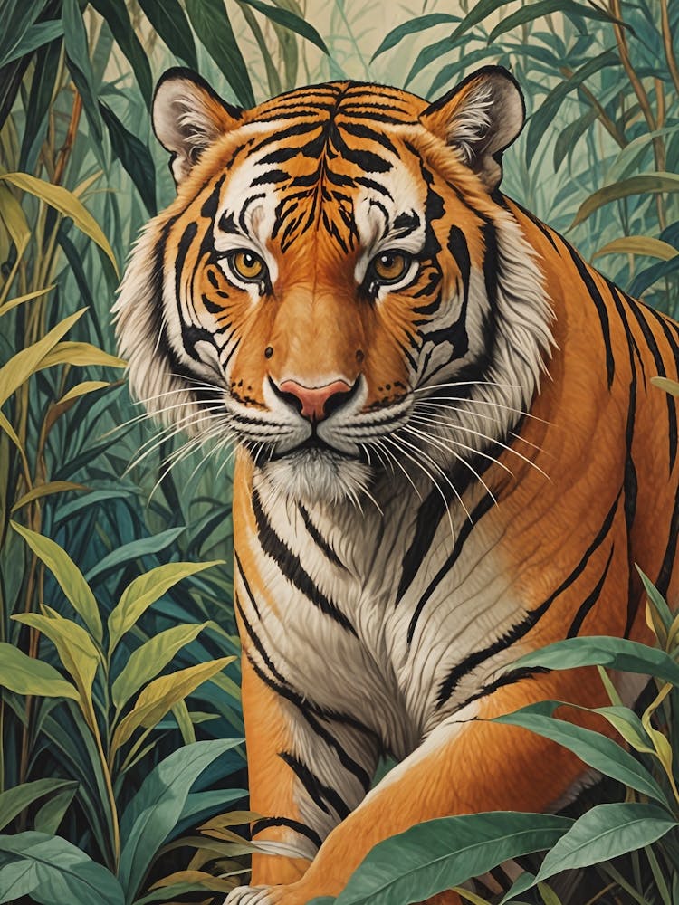 Tiger In The Jungle