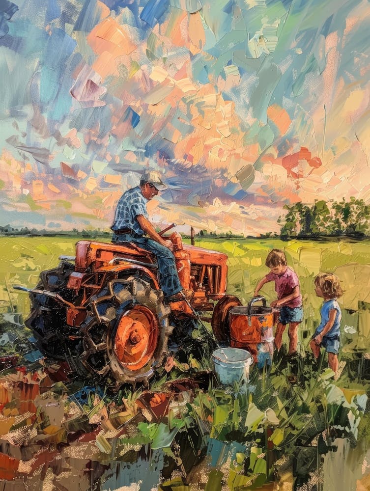 Tractor In The Field