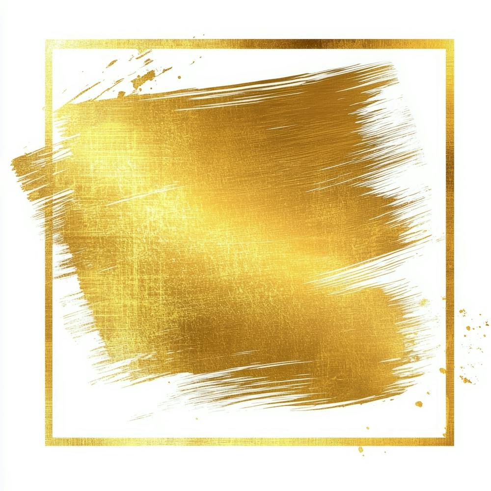 Gold Brush Stroke Frame 1