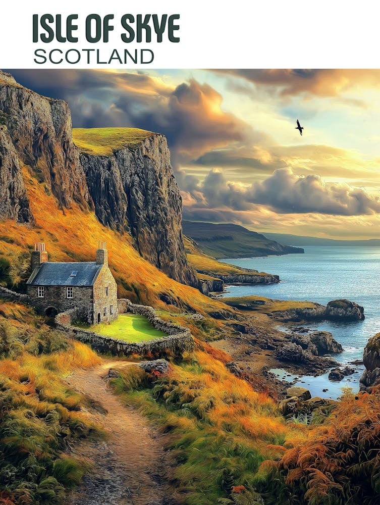 Isle of Skye Scotland - Majestic Highland Poster