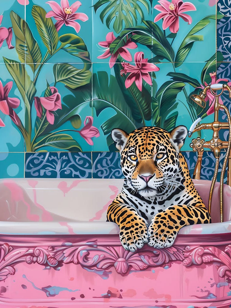Jaguar In The Bath