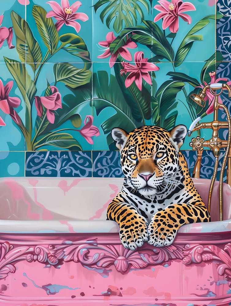 Jaguar In The Bath