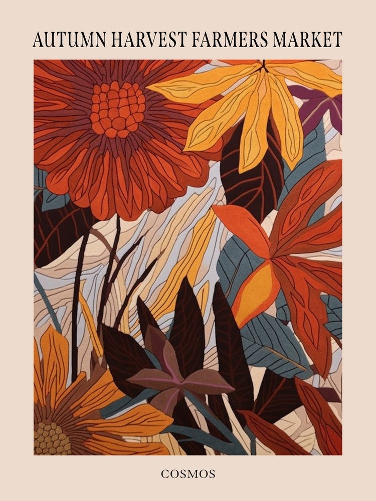 Fall Botanicals Cosmos 1 Poster