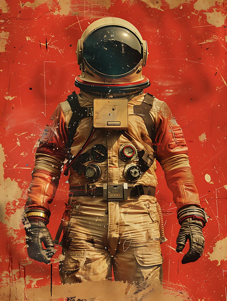 Beautiful Retro Astronaut 10