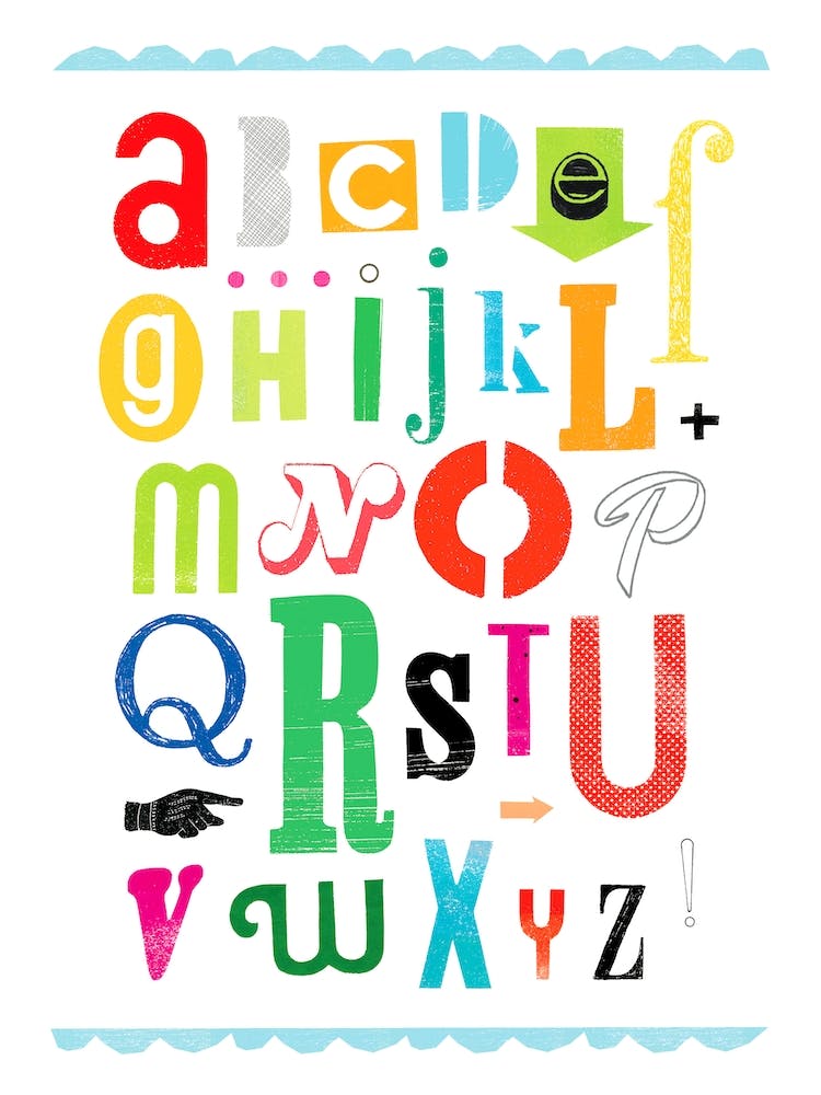 Regenbogen-Alphabet