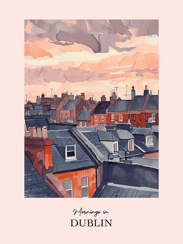 Mornings In Dublin Rooftops Morning Skyline 1