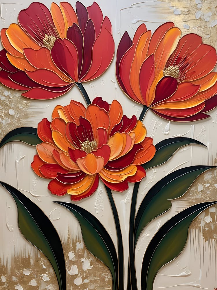 Orange Tulpen