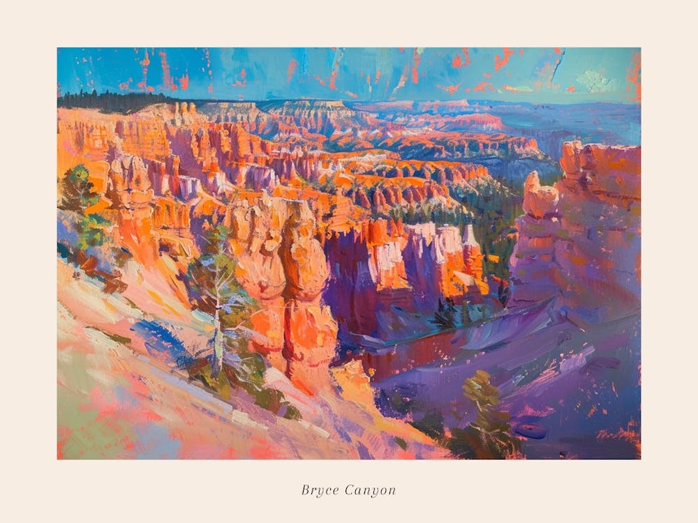 Western Landscapes Bryce Canyon Utah 3 Poster