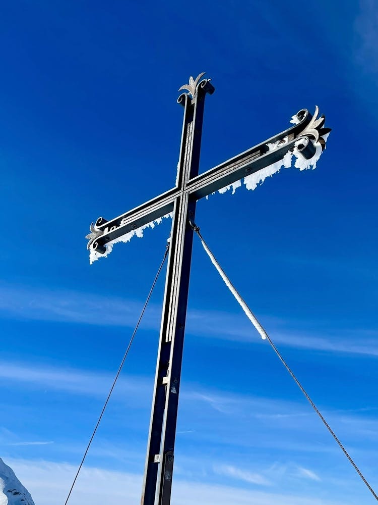 Cross On A Swiss Mountain