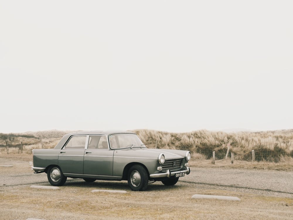 Old Car Near Beach
