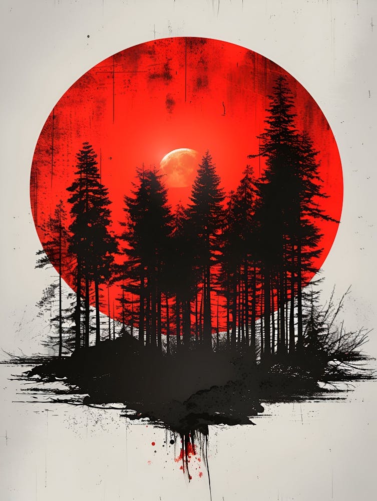 Red Sun Canvas Print