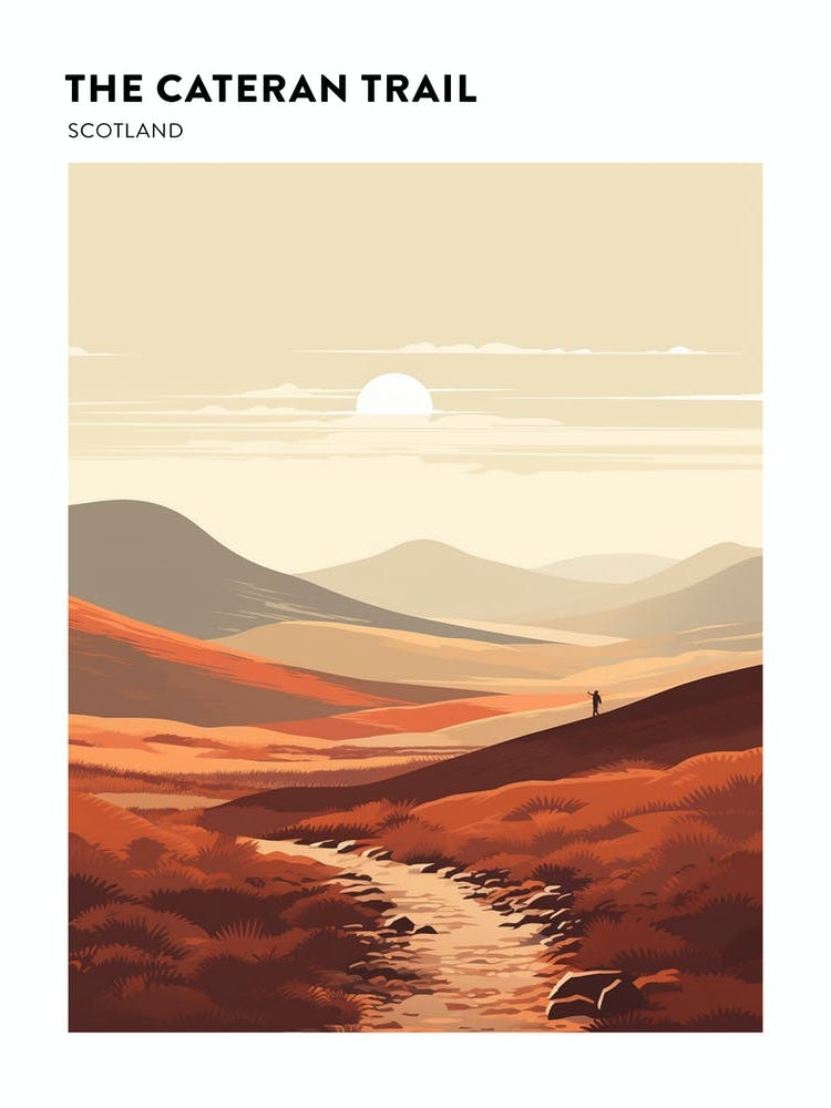 The Cateran Trail Scotland 1 Hiking Trail Landscape Poster