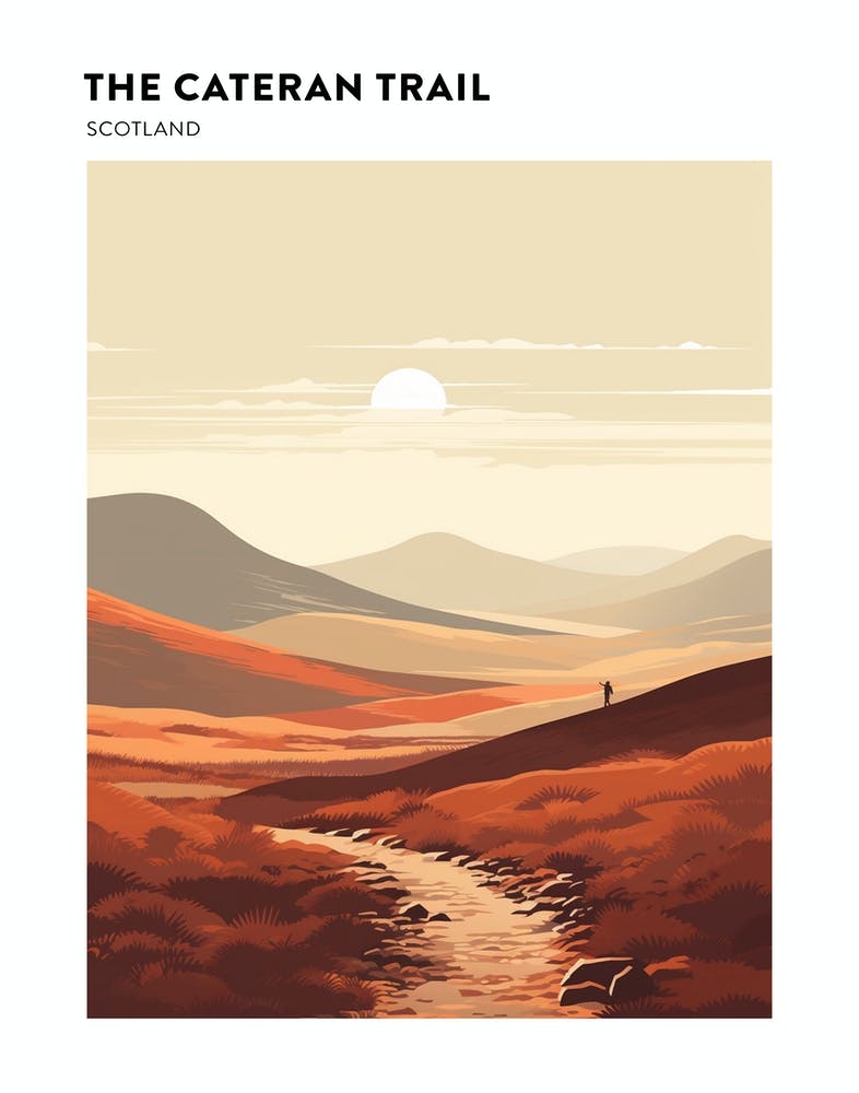 The Cateran Trail Scotland 1 Hiking Trail Landscape Poster