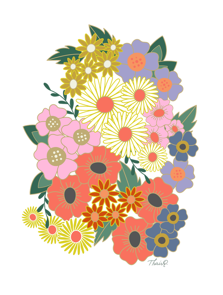 Vintage Wild Flower Power