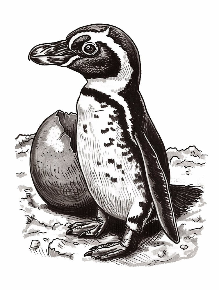 African Penguin Hatching 3