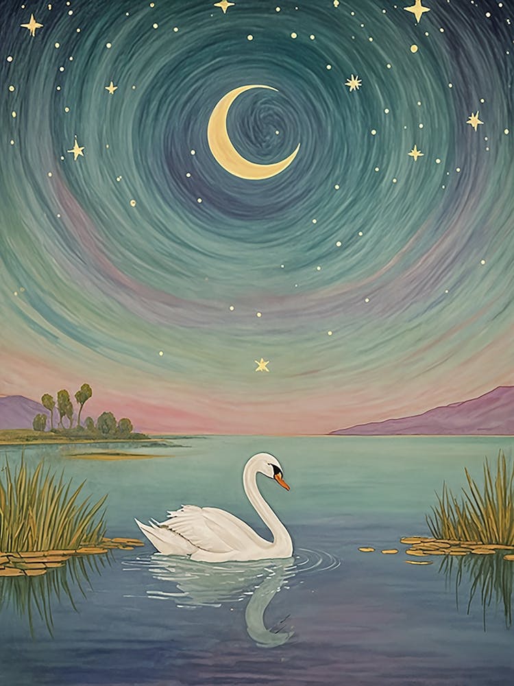 Crescent Moon Swan