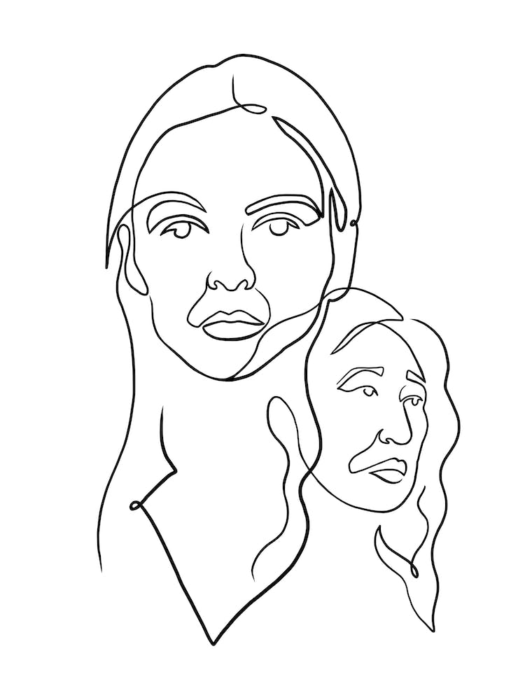 Killing Eve Line Art
