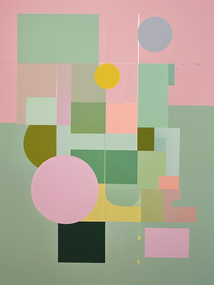 Abstract Pastel Shapes no2