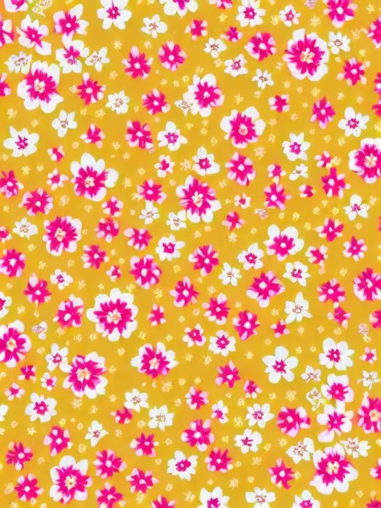 Buttercup Floral Print Warm Tones2 Flower