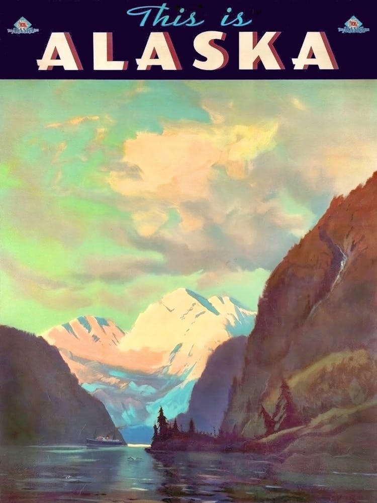 Alaska, Vintage Travel Poster