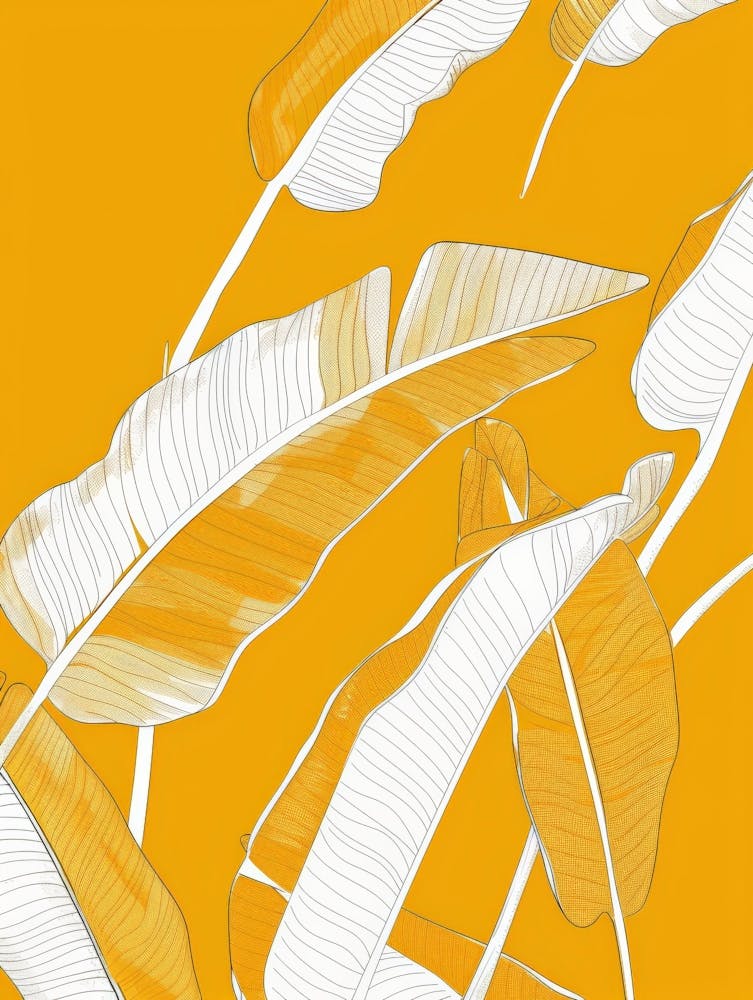 Banana Leaves Canvas Print 2