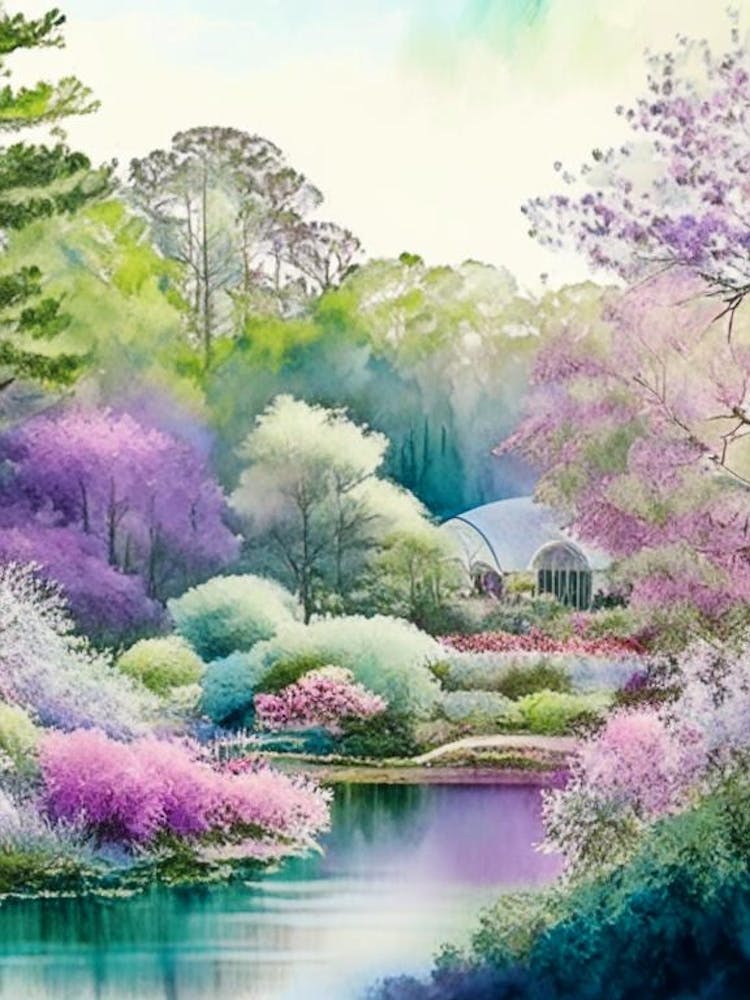 Callaway Gardens, Usa Pastell-Aquarell